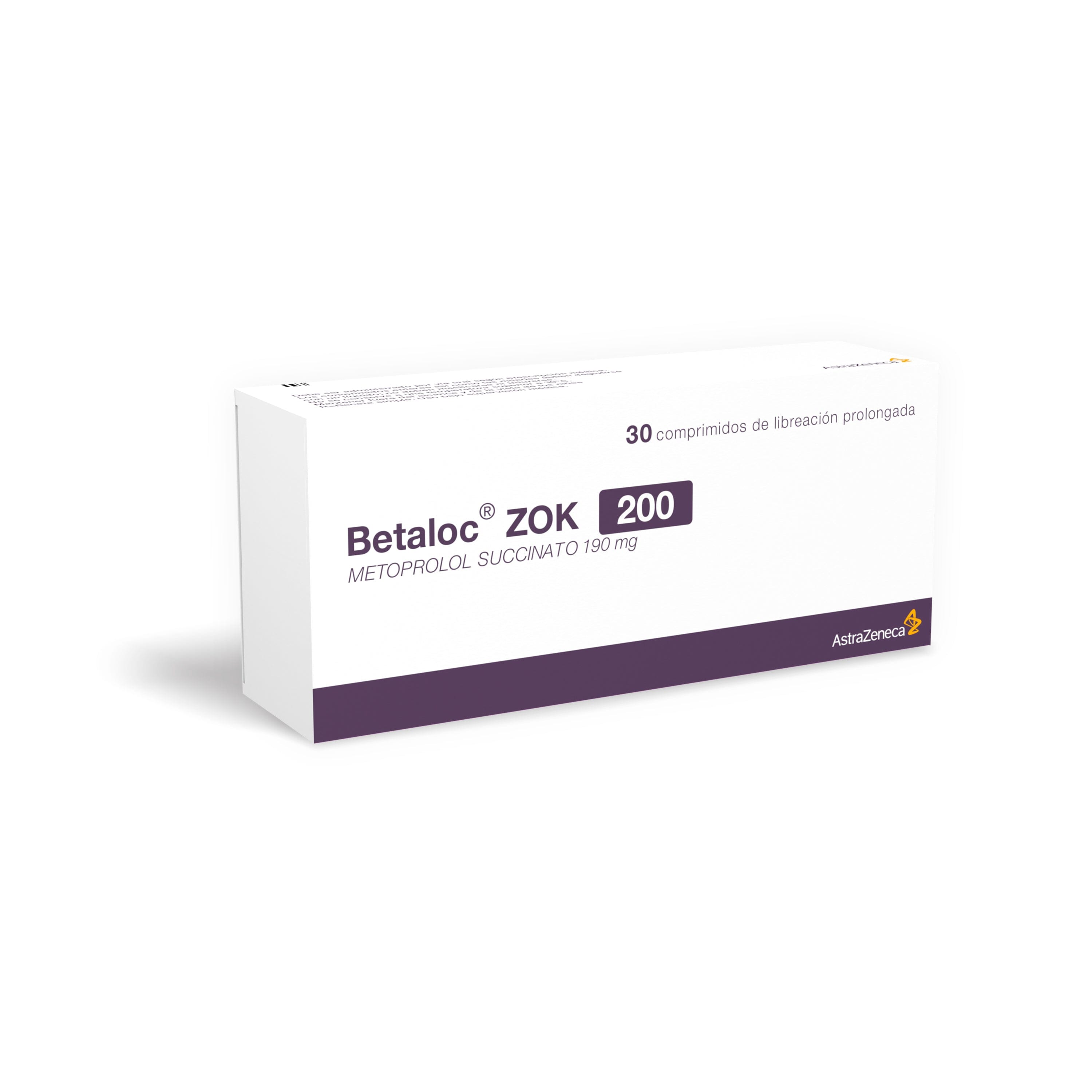 Betaloc Zok 200 mg x 30 comprimidos Farmex-Fonasa-Persistente